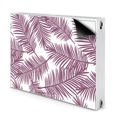 Magnetic radiator mat Purple leaves