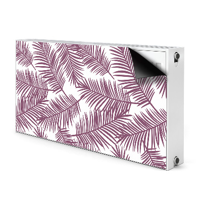 Magnetic radiator mat Purple leaves