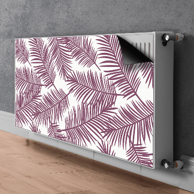 Magnetic radiator mat Purple leaves