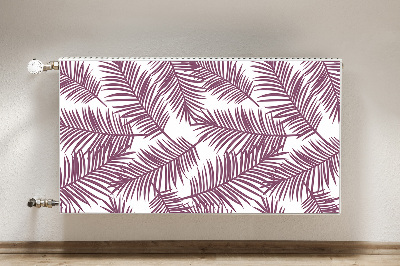 Magnetic radiator mat Purple leaves