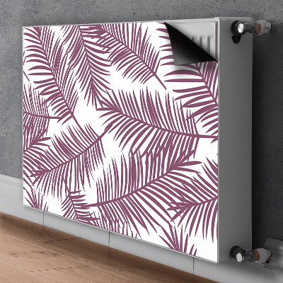 Magnetic radiator mat Purple leaves