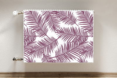 Magnetic radiator mat Purple leaves