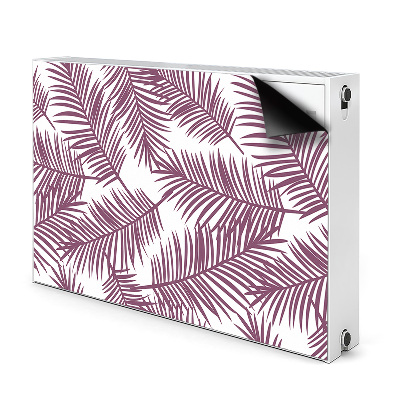 Magnetic radiator mat Purple leaves