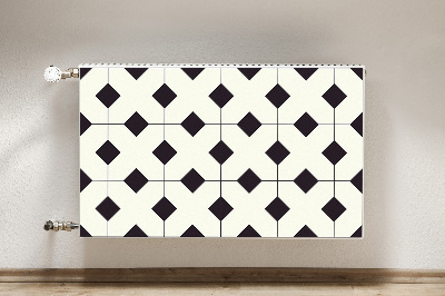 Magnetic radiator mat Geometric pattern