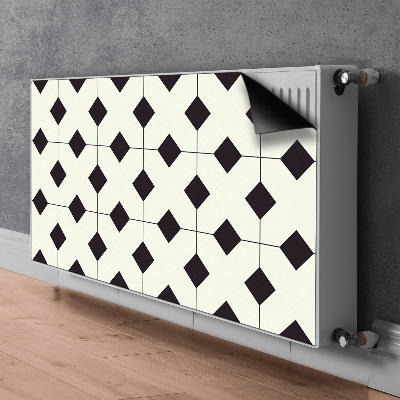 Magnetic radiator mat Geometric pattern