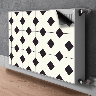 Magnetic radiator mat Geometric pattern