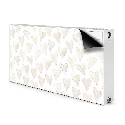 Decorative radiator cover Subtle hearts