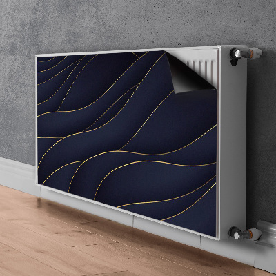 Magnetic radiator cover Blue waves