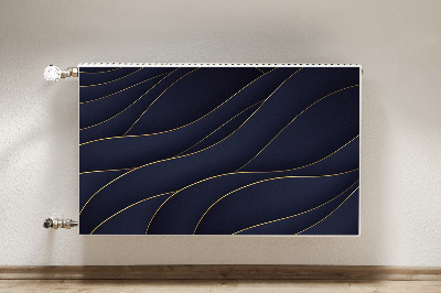 Magnetic radiator cover Blue waves