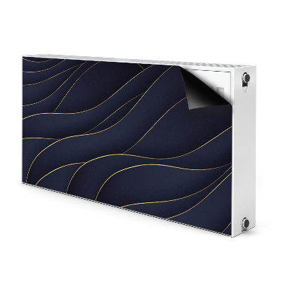 Magnetic radiator cover Blue waves