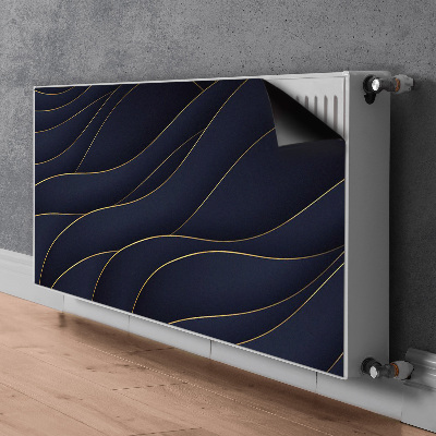 Magnetic radiator cover Blue waves