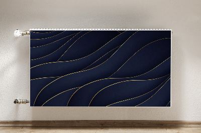 Magnetic radiator cover Blue waves