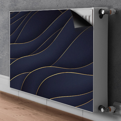 Magnetic radiator cover Blue waves