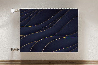 Magnetic radiator cover Blue waves