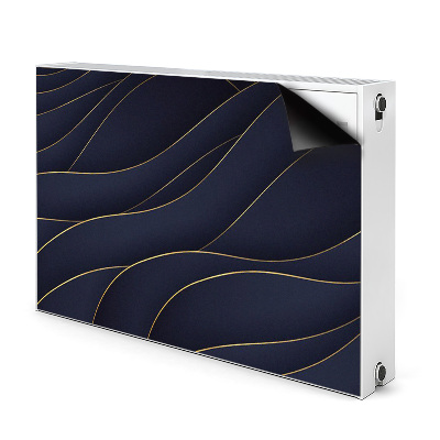 Magnetic radiator cover Blue waves