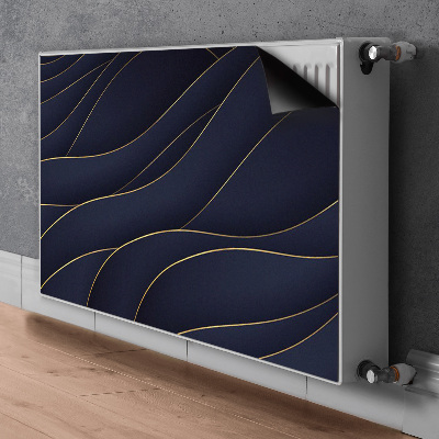 Magnetic radiator cover Blue waves