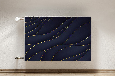 Magnetic radiator cover Blue waves