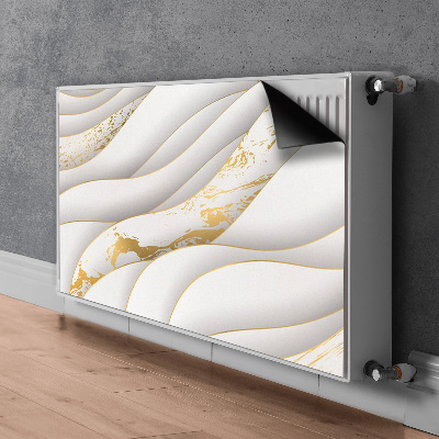 Radiator cover White waves