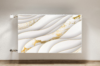 Radiator cover White waves