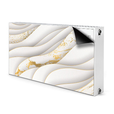 Radiator cover White waves