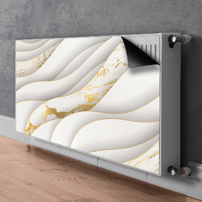 Radiator cover White waves