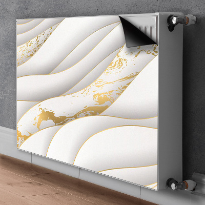 Radiator cover White waves