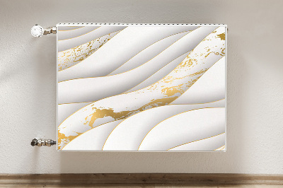 Radiator cover White waves