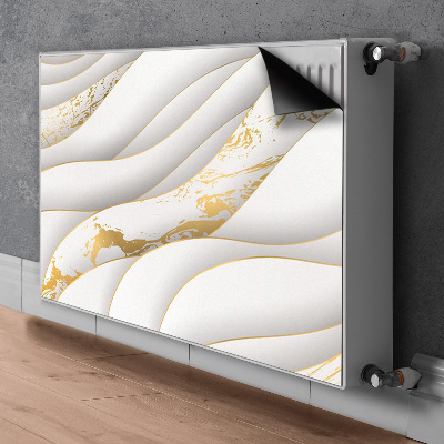 Radiator cover White waves