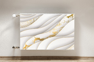 Radiator cover White waves