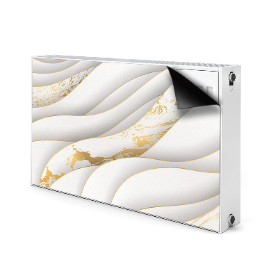 Radiator cover White waves