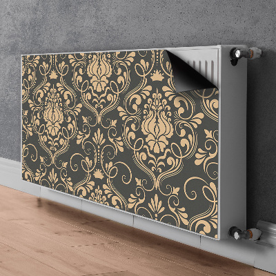 Magnetic radiator mat Golden ornament