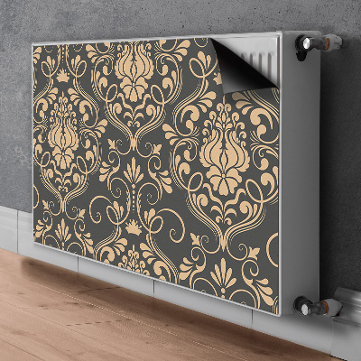 Magnetic radiator mat Golden ornament