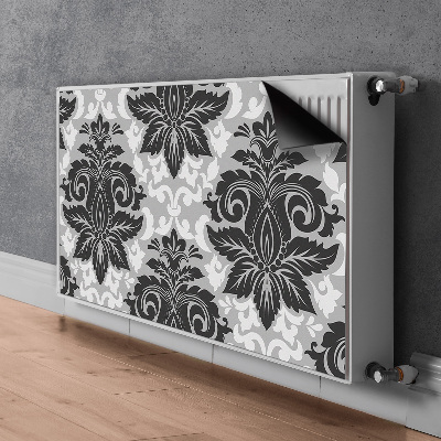 Decorative radiator cover Gray pattern