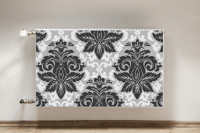 Decorative radiator cover Gray pattern