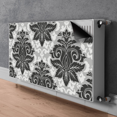 Decorative radiator cover Gray pattern