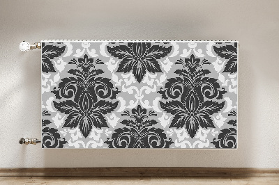 Decorative radiator cover Gray pattern