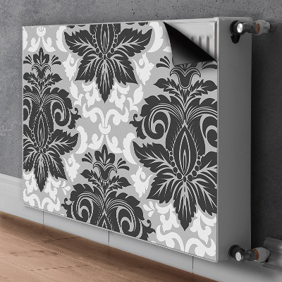 Decorative radiator cover Gray pattern