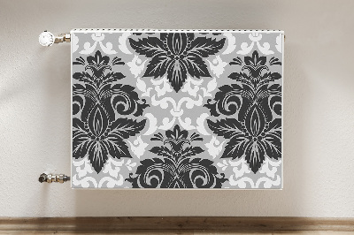 Decorative radiator cover Gray pattern