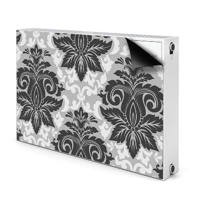 Decorative radiator cover Gray pattern