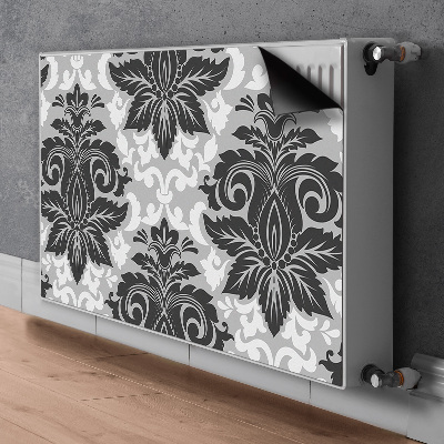 Decorative radiator cover Gray pattern