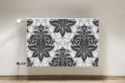 Decorative radiator cover Gray pattern