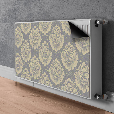 Radiator cover Damask pattern