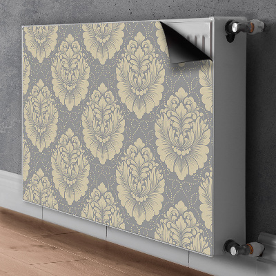 Radiator cover Damask pattern