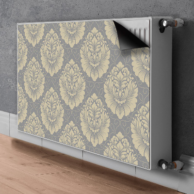 Radiator cover Damask pattern