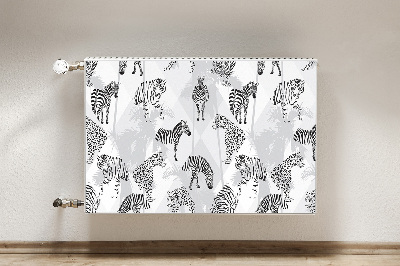 Magnetic radiator mat Tigers and zebras