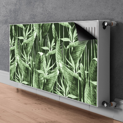 Radiator cover Dark leaves