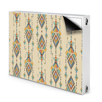 Decorative radiator cover Aztec style