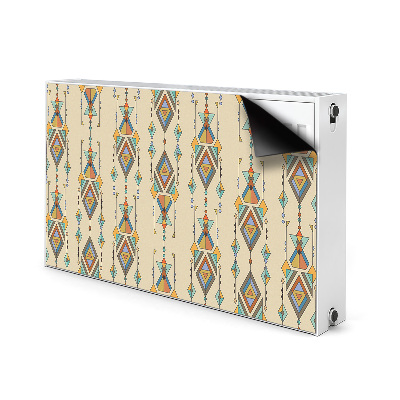 Decorative radiator cover Aztec style