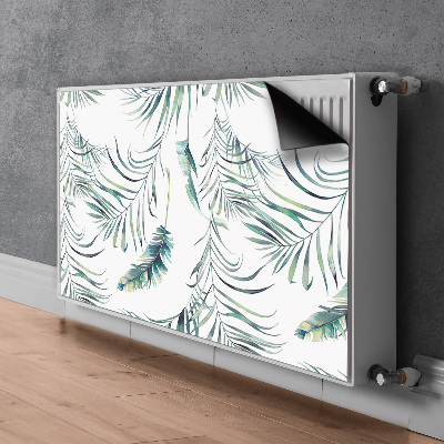 Magnetic radiator cover Leaves like feathers