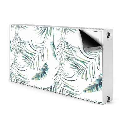 Magnetic radiator cover Leaves like feathers